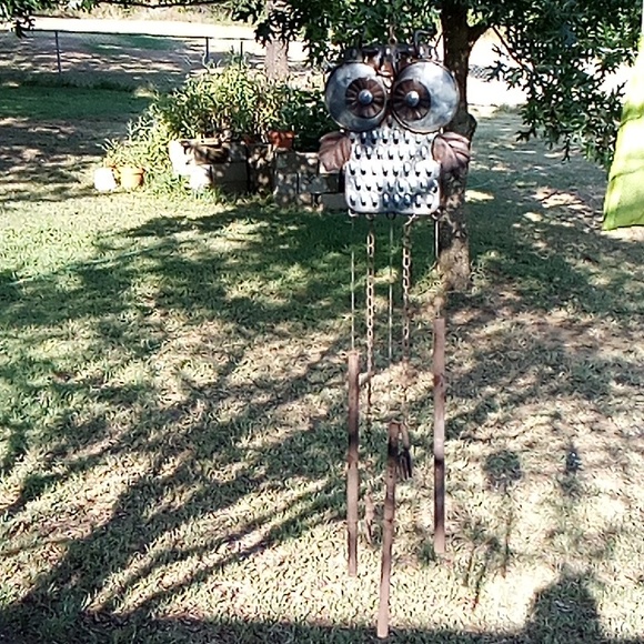 Vintage Grater Owl Wind Chime - Picture 3 of 5
